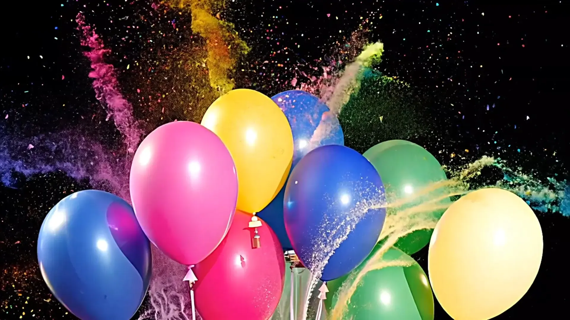 Energetic Balloon Pop Transition for Festive and Celebration Videos